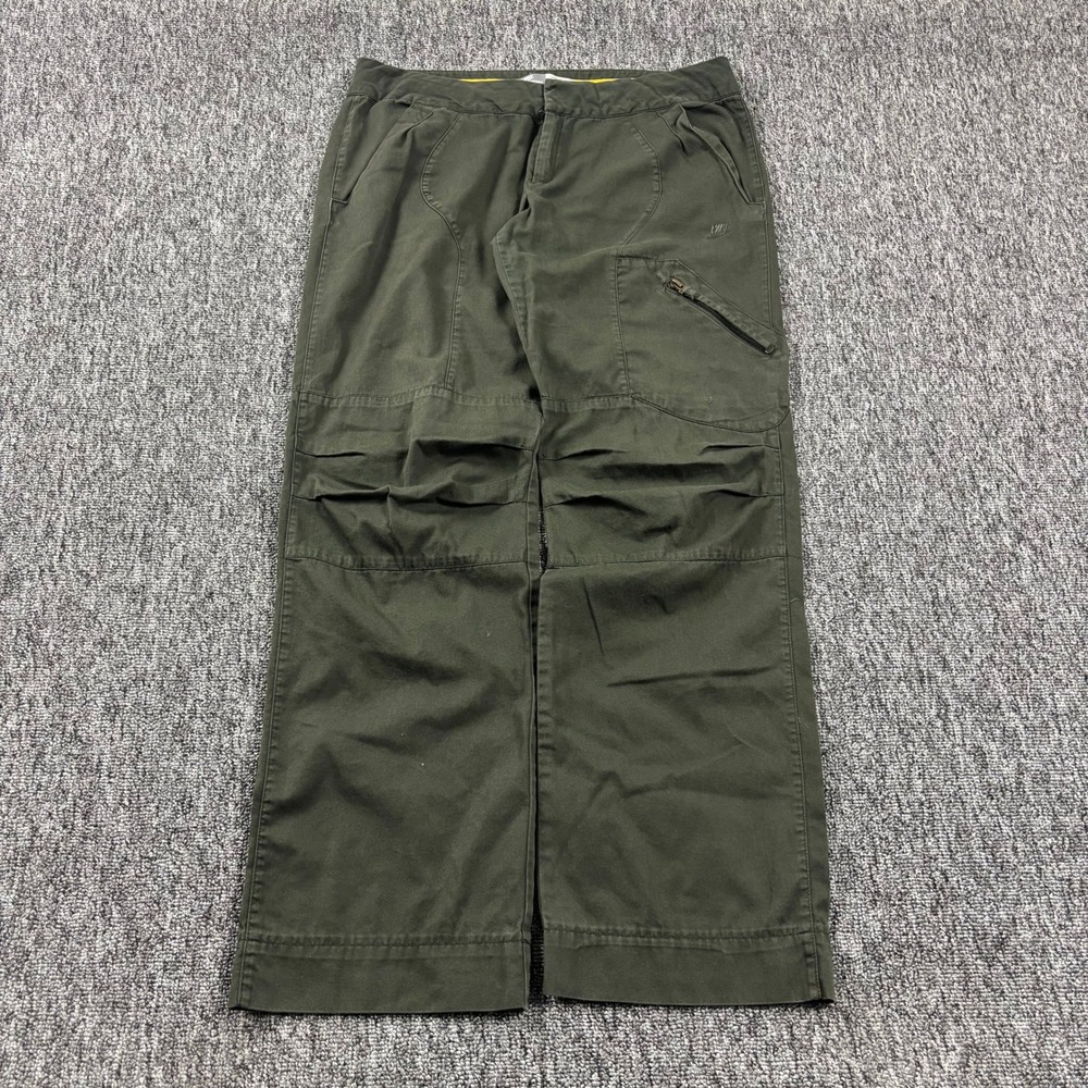 Vintage Y2K Baggy Wide Leg Nike Cargo Pants Olive Green Size Medium